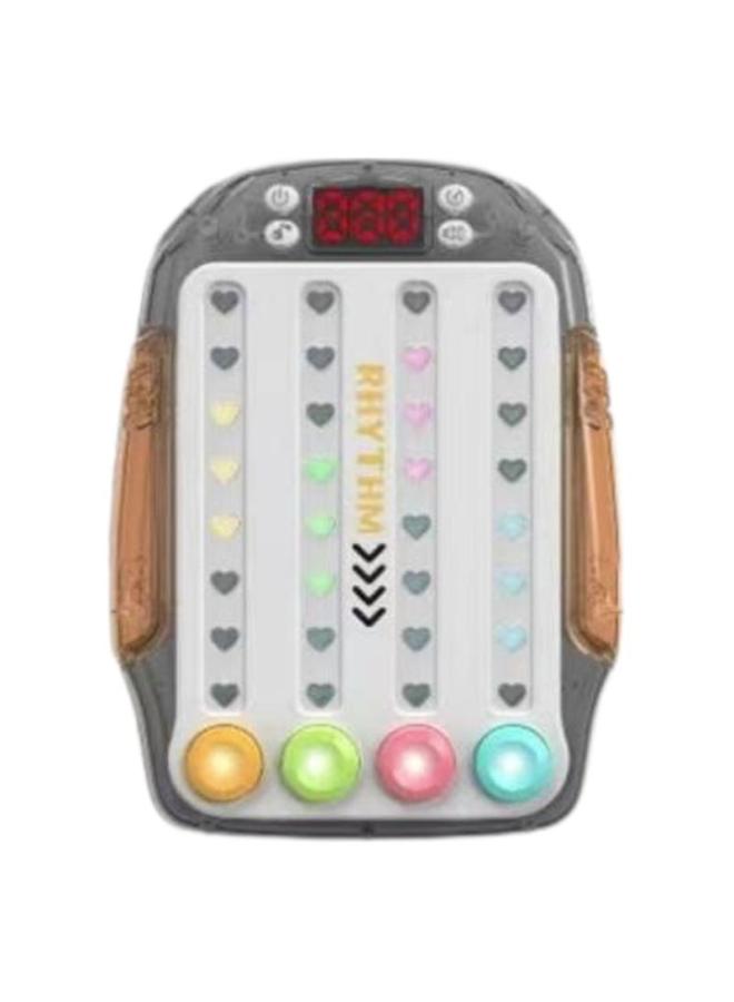 Loquat Fun Toys Children's Training Game Machine Gold Decompression Toys Colorful Rhythm Game Machine-Color:Rhythm Master 【transparent Gray】-Specifications:11.2*3.2*15.2cm - Image 5