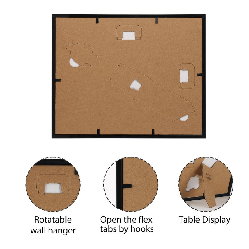Mebrudy 8.5 X 11 Picture Frame Set Of 6  8.5 By 11 Picture Frames Bulk  Certificate Document Degree Diploma Frame For Wall Hanging Or Tabletop Display  Black - Image 5