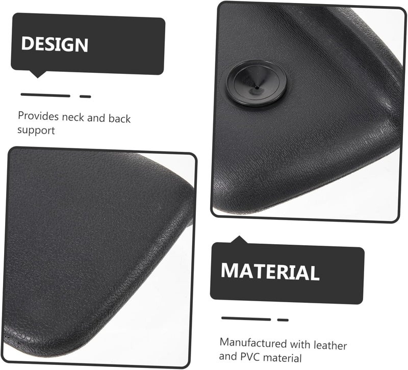 Bathtub Pillow for Household Bathing Leather and PVC Headrest Cushion with Non-Slip Support for Neck and Back Suitable for Adults and Spa Use - Image 2
