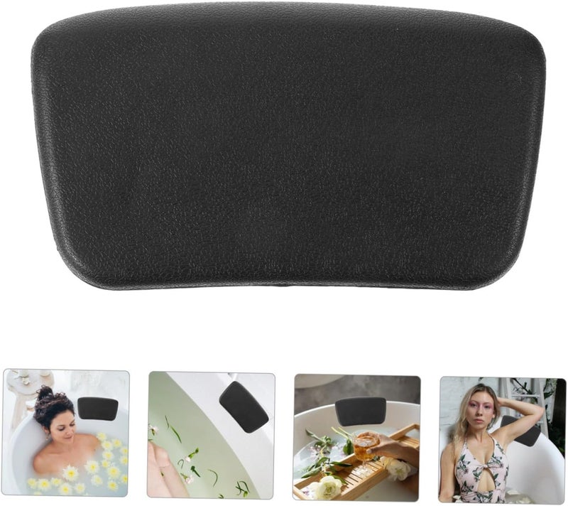 Bathtub Pillow for Household Bathing Leather and PVC Headrest Cushion with Non-Slip Support for Neck and Back Suitable for Adults and Spa Use - Image 4