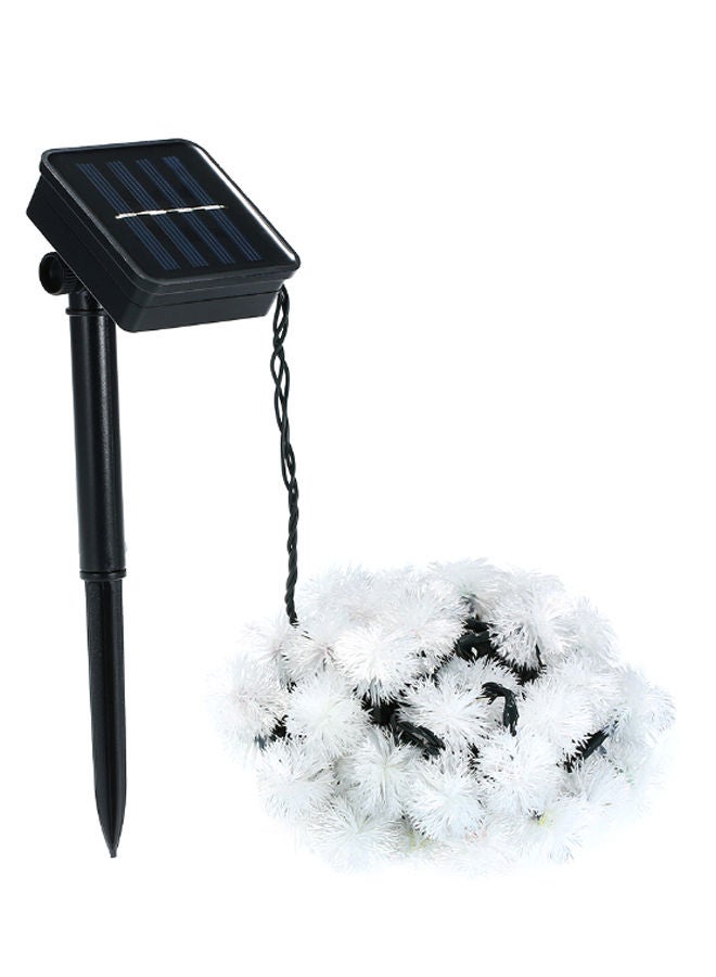 NIBEMINENT Solar Powered String Outdoor Gardening Light White/Black 
