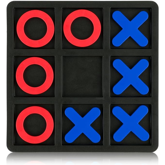BQSPT Tic Tac Toe Board Game,Tic Tac Toe Family Game, Classic Board Game, Classical Family Board Game,Children's Tic Tac Toe Game, Plastic tic tac Toe Game, Board Size 15 X 15 cm - Image 1