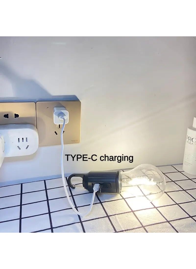 PURCHASE ZONE PURCHASE ZONE Rechargeable Camping Light Hanging Tent Light Bulb with Hook 3 Lighting Modes Tent Lamp for Camping Hiking Backpacking Emergency Outage Pack of 1 PIC  - Image 4