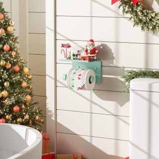 Tindbea Toilet Paper Holder with Phone Shelf  Adhesive or Screw Wall Mount Toilet Tissue Roll Holder  Rustproof & Multifunctional Stainless Steel Bathroom Storage Dispenser (Mint Green) - pzsku/ZF1CC0CB9369DD974FD41Z/45/1749718350/ba49d099-8037-41ee-8f3a-678ff43b65f9