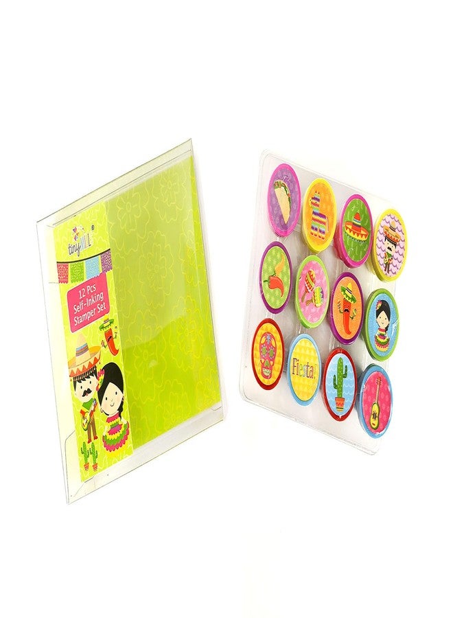 تايني ميلز مجموعة طوابع تاكو مكسيكية من TINYMILLS مكونة من 12 قطعة - Image 3