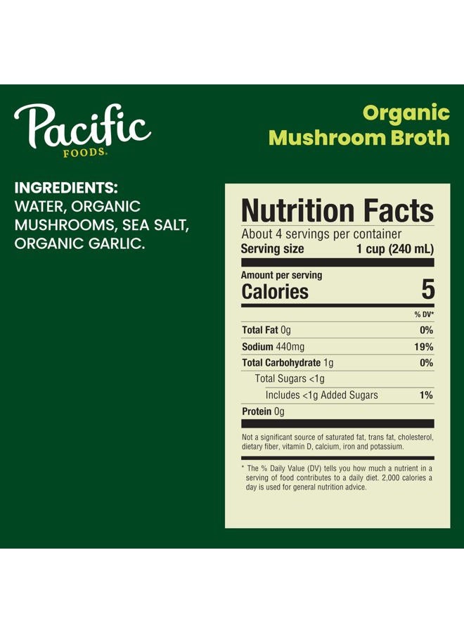Pacific Foods Organic Mushroom Broth, 32 OZ - Image 2