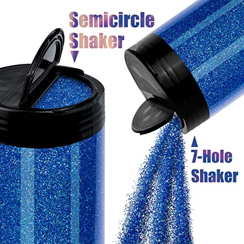 Estanoite Iridescent Fine Glitter, 210G/7.41OZ Extra Fine Glitter Powder, Rainbow Craft Glitter for Resin, DIY Tumblers Painting, Body Nail Glitter, Festival Glitter for Christmas Decoration (Doll Pink) - Image 5