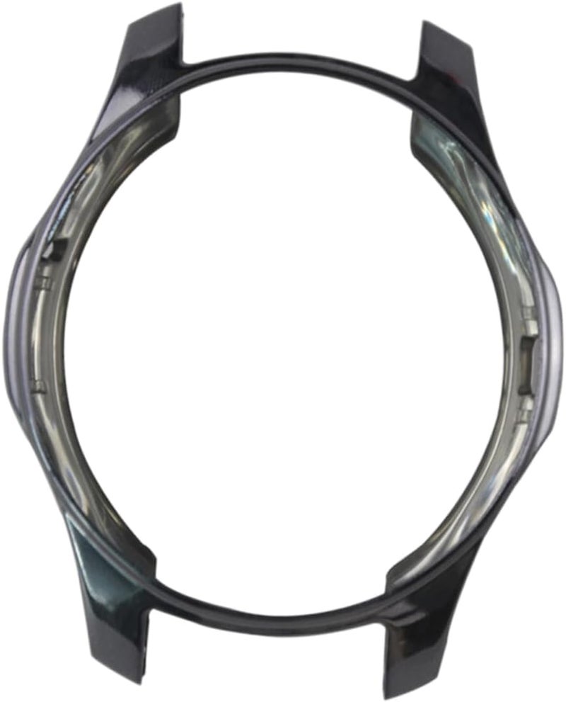 Gear TPU Shock Cover Case Shatter-Resistant Protective Frame for Smartwatch Elegant Gray Design Easy Access to Buttons Ports - Image 1