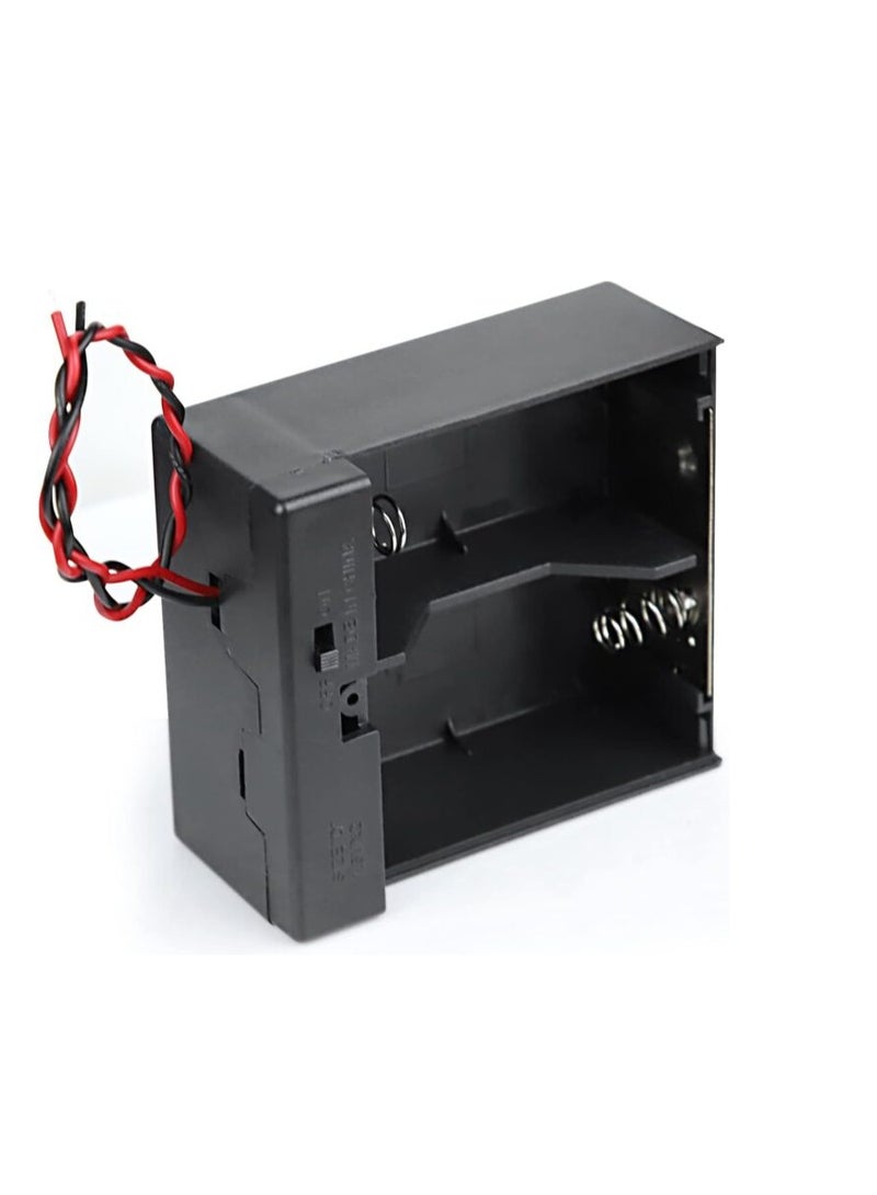 KNP 2 Slot Battery Case Holder is a durable and practical storage solution designed to hold two D size batteries providing a reliable power source for various electronic devices It features wire leads for easy connection to circuits or devices and a sturdy design to secure the batteries in place. - Image 3