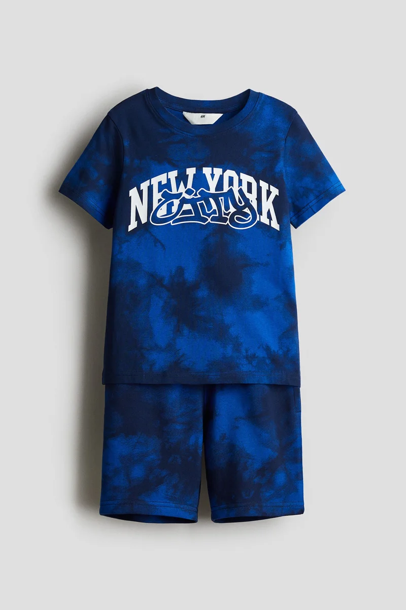 H&M 2-piece T-shirt and sweatshorts set
