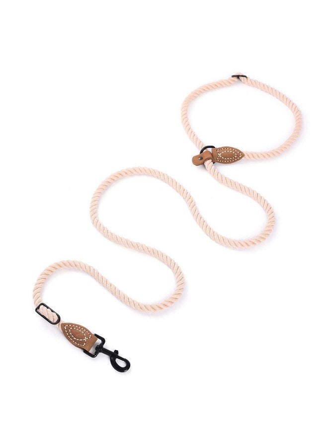 مايل هاي لايف مقود للكلاب بدون استخدام اليدين من Mile High Life، مقود متقاطع مع وصلة من الجلد الطبيعي، مقود خصر قابل للتعديل متعدد الوظائف، مقود قوي الانزلاق بدون شد للمشي والجري للكلاب (بني فاتح، 8 أقدام) - Image 1