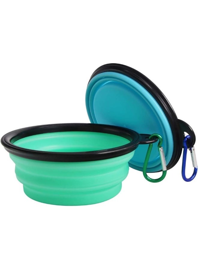 Coodipet Collapsible Portable Silicone Pet Feeder Pack of 2 - Image 2