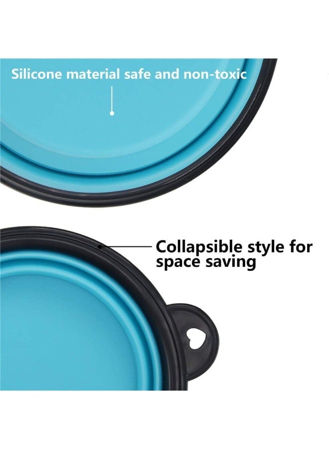 Coodipet Collapsible Portable Silicone Pet Feeder Pack of 2 - Image 4