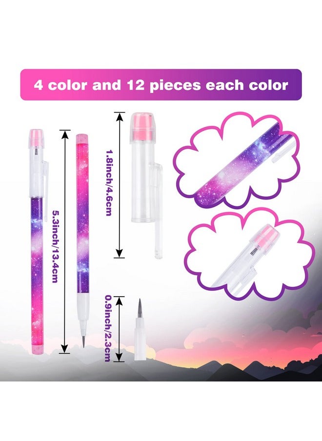 Kolewo4ever - Galaxy Stackable Pencil Outer Space Multi Point Pencils Non Sharpening Pop Up Pencil With Matching Eraser Teacher Supplies For Classrooms, Student Reward, Galaxy Party Favors - Image 1