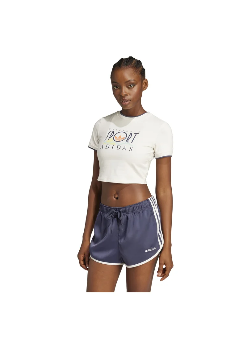 اديداس adidas GRAPHIC BBY TEE White Originals Women TOPS