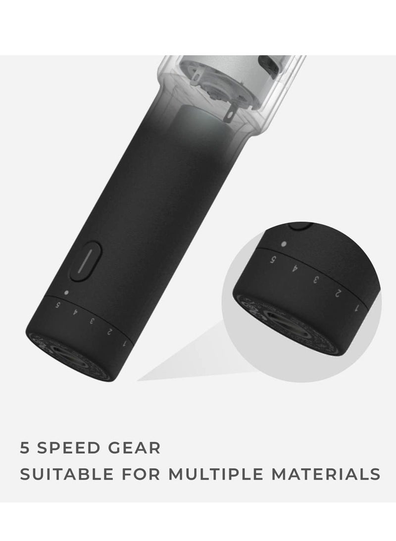 SYOSI Cordless Rotary Tool Kit Minimalist Lightweight 2000mAh Larger Battery 5 Speeds 25000 Rpm 35 in 1 Multi Tool Durable Accessories Set for Carving Polishing  - Image 5
