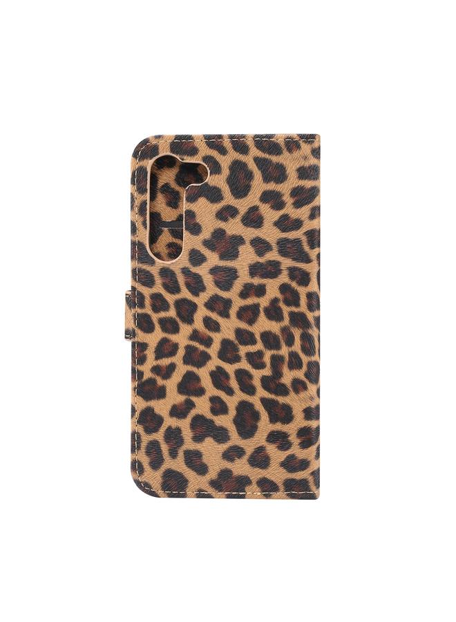 S-TOP Case For Samsung Galaxy S23 5G Leopard Pattern Flip Leather Phone Case - Image 3
