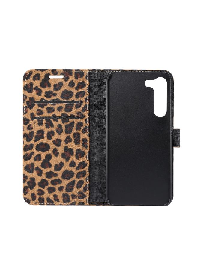 S-TOP Case For Samsung Galaxy S23 5G Leopard Pattern Flip Leather Phone Case - Image 4
