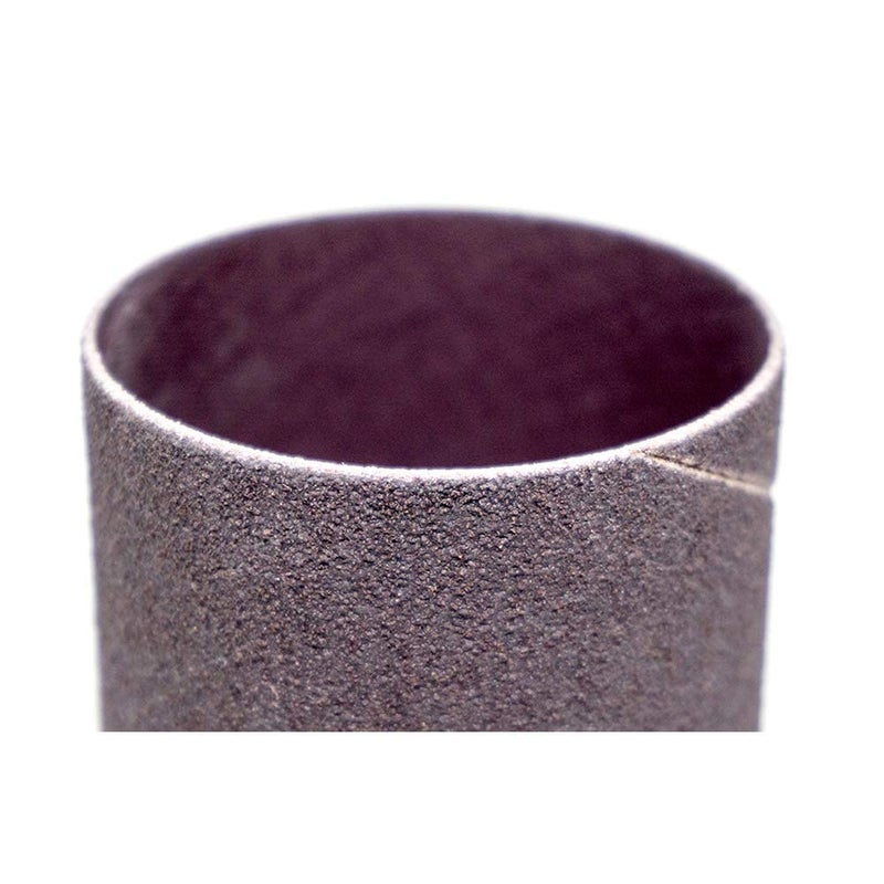 Benchmark Abrasives 3/4” x 1” Aluminum Oxide Abrasive Spiral Bands for Rotary Tools, Drum Sleeves for Sanding Deburring Blending Polishing on Metals Plastic Wood Rubber (10 Pack) - 60 Grit - Image 3