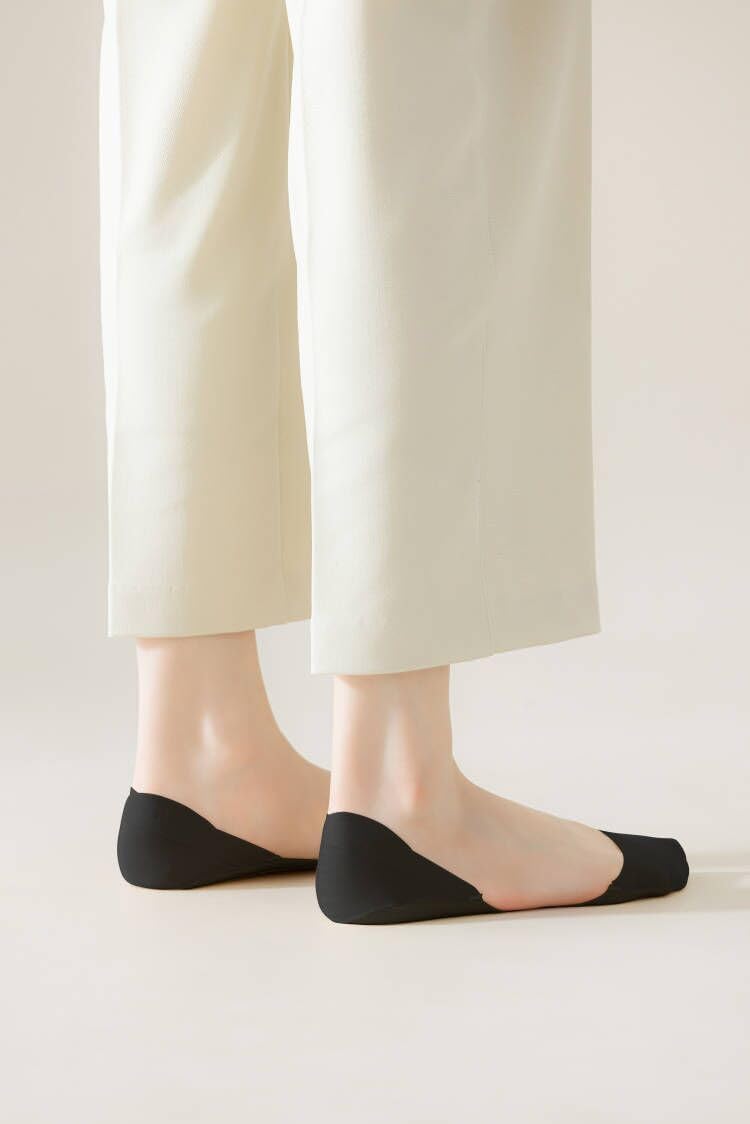 F Flammi No Show Socks Women Non-Slip Invisible Liner Socks Cotton for Flats Heels Pumps Lofers - Image 2