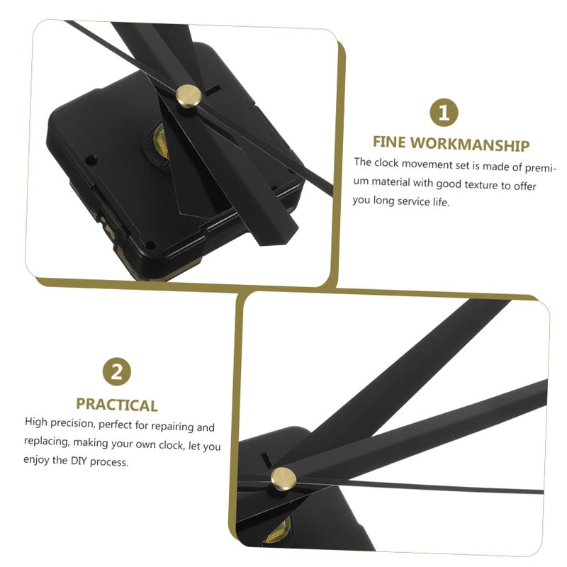 Quiet Clock Movement Kit Easy Installation for Frameless and Wall Clocks - Image 4