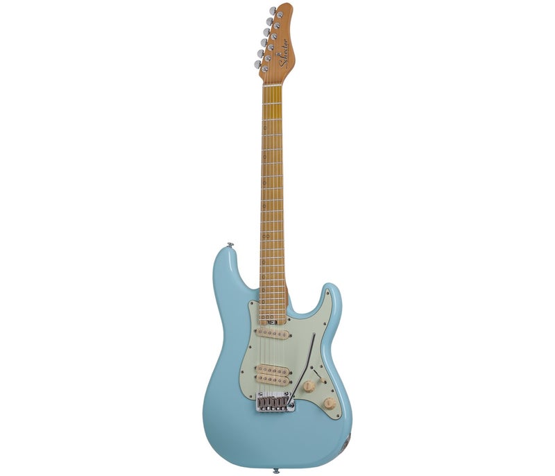 Schecter 4203 MV-6 Electric Guitar - Blue - Image 2