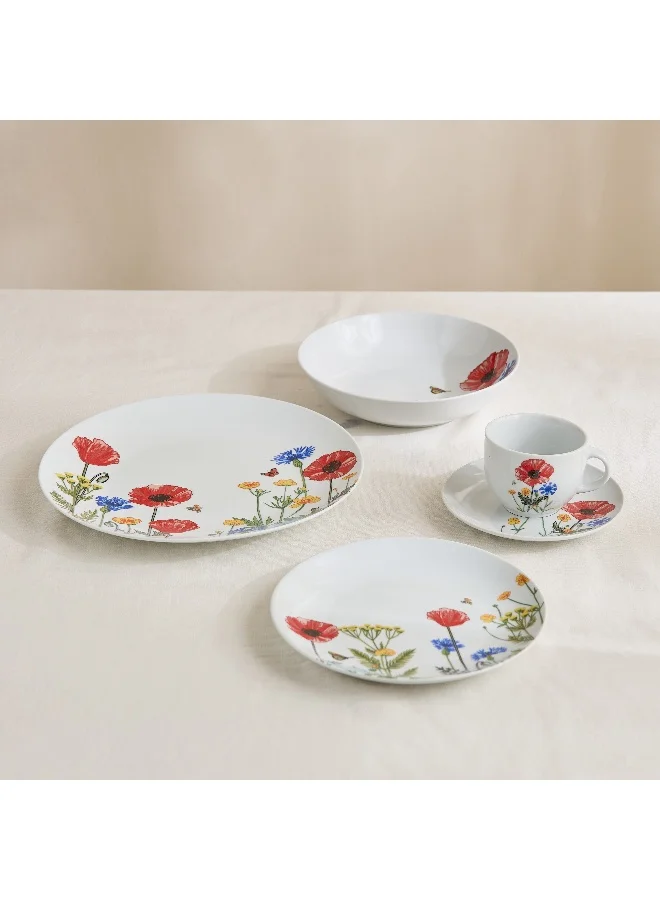 Home Box Atlanta 20-Piece Gardenia Print Dinner Set - Serves 4
