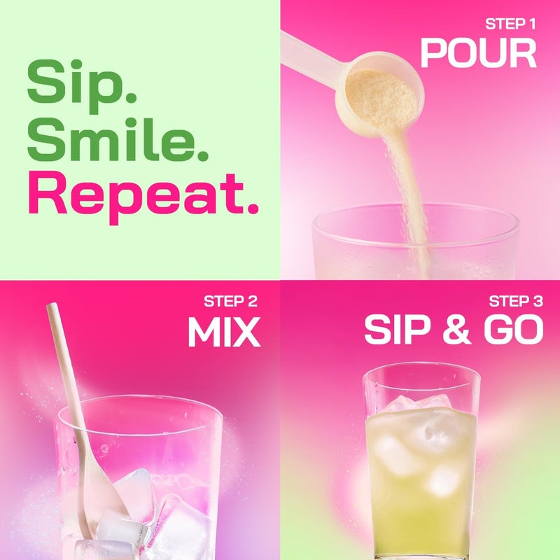 BRAINISTA Yerba Magic Strawberry Matcha - Instant Yerba Mate Tea Powder with Nootropics, Prebiotics & Probiotics for Clean Energy and Mental Clarity - Image 4