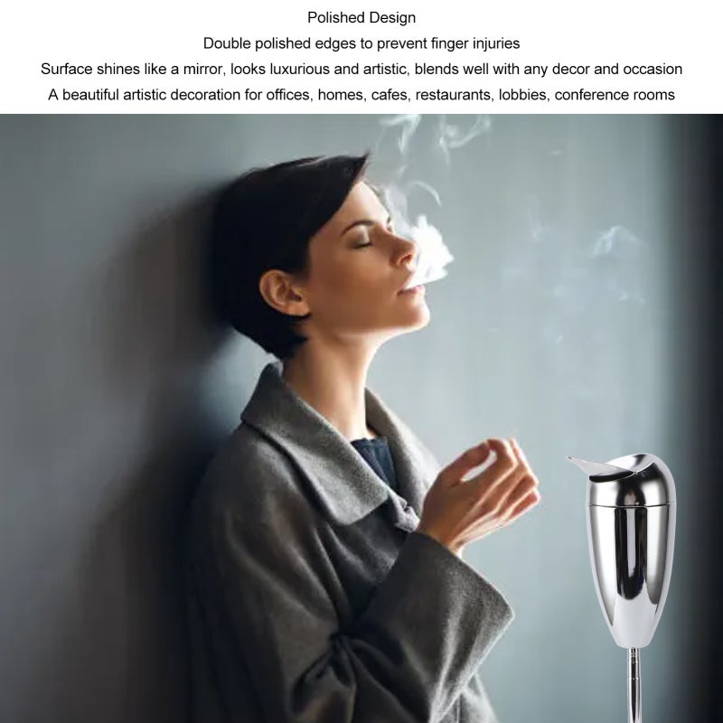 مجفف سجائر: سعة كبيرة容 لـ 100 جهد سجائر، تصميم حواف مزدوجة مصقول - ارتفاع يمتد قابل للتعديل، مقبض واحد للنظافة الذاتية، هيكل منفصل للاستخدام الداخلي والخارجي - Image 4