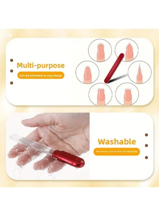 ملف أظافر ثنائي الجوانب مصقول بجزيئات النانو، أسود بارد، بيضاوي الشكل، أداة للعناية باليدين والقدمين - Image 3