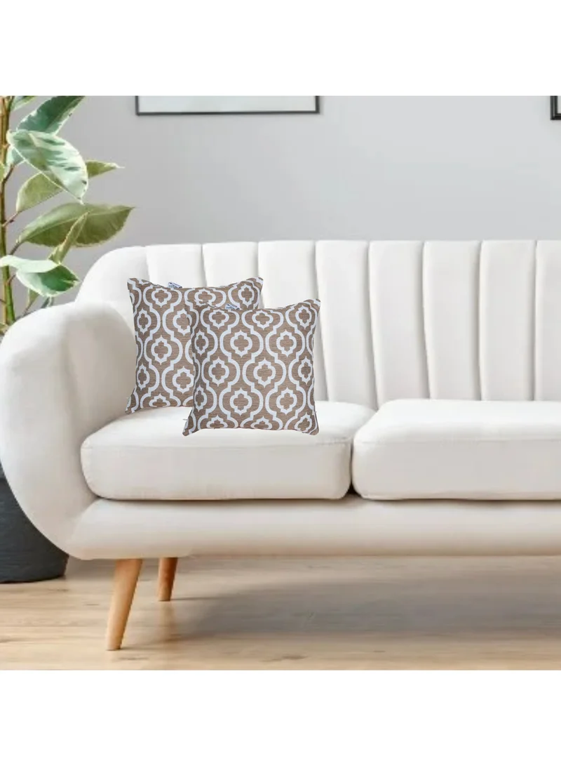 Donetella Cushion Cover,45X45 Cm (18X18 inch) 2-Pcs Decorative Throw Pillowcases Without Filler With Beautiful Abstract Art For Sofa Bed Living Room And Couch, Star Dust