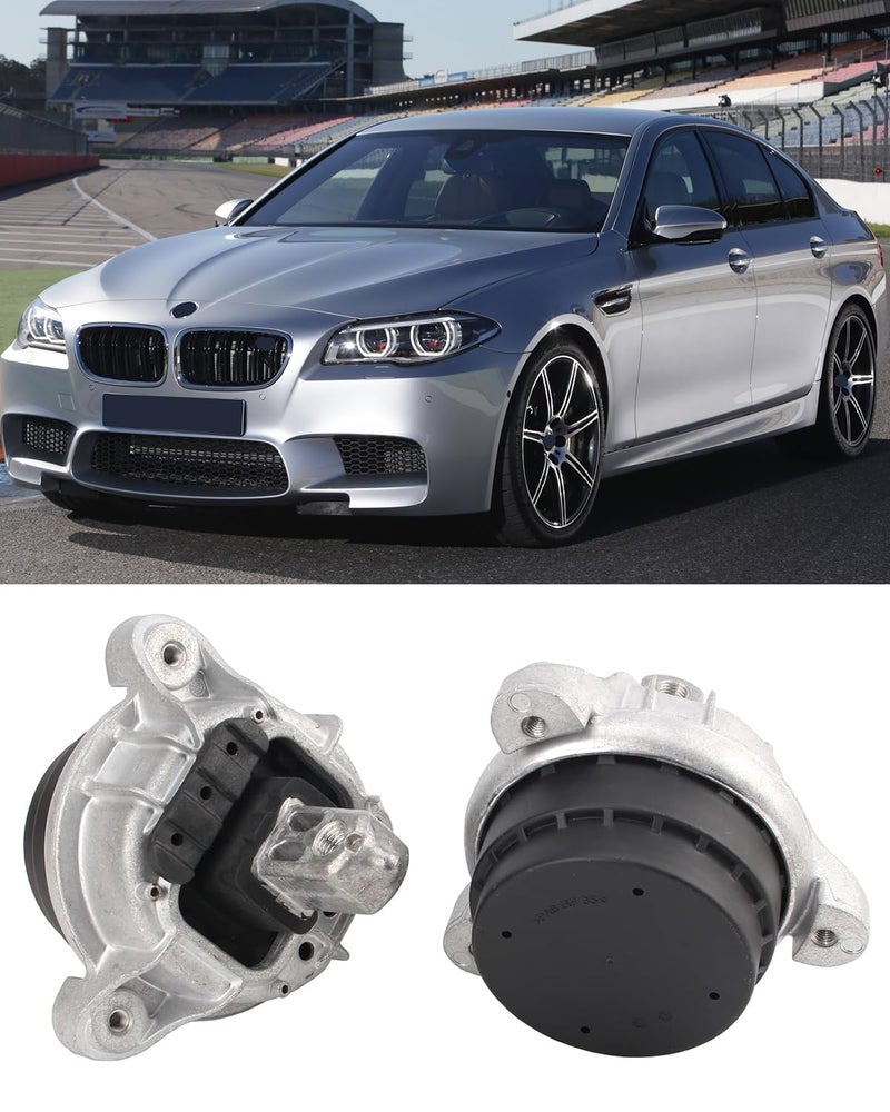 SHSBSCAR مجموعة مثبتات محرك أمامية يسار ويمين 2PCS، متوافقة مع BMW F10 F11 528i محرك N20 (2012-2016)، استبدال# 22116785601، 22117935149 - Image 1