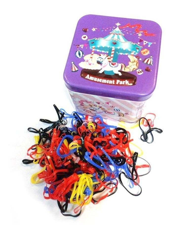 نيبمينينت مجموعة أربطة شعر مطاطية مكونة من 700 قطعة متعدد الألوان