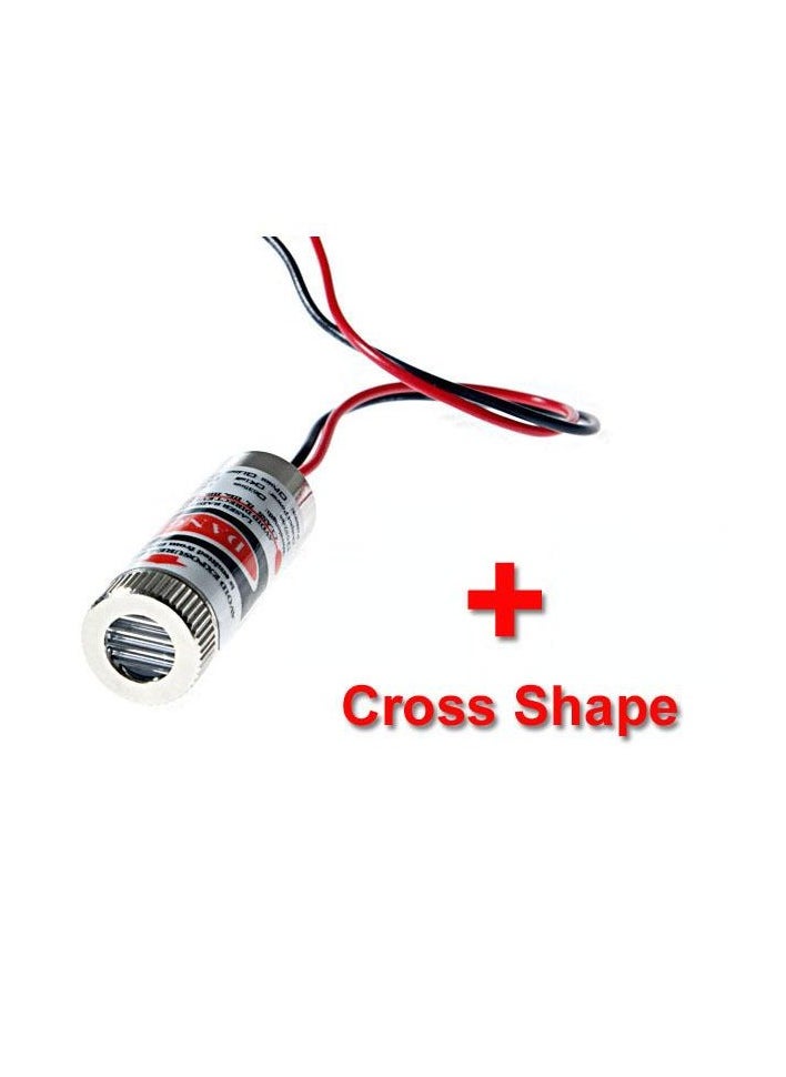 LASER Source 5mW RED - Cross Shape - With Focus Adjustment