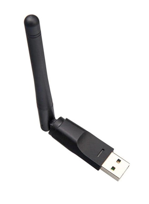 Wireless WiFi Adapter with External Antenna, MT7601 Network Chip, 2dB Noise Rate, High-Speed Data Transfer for PC