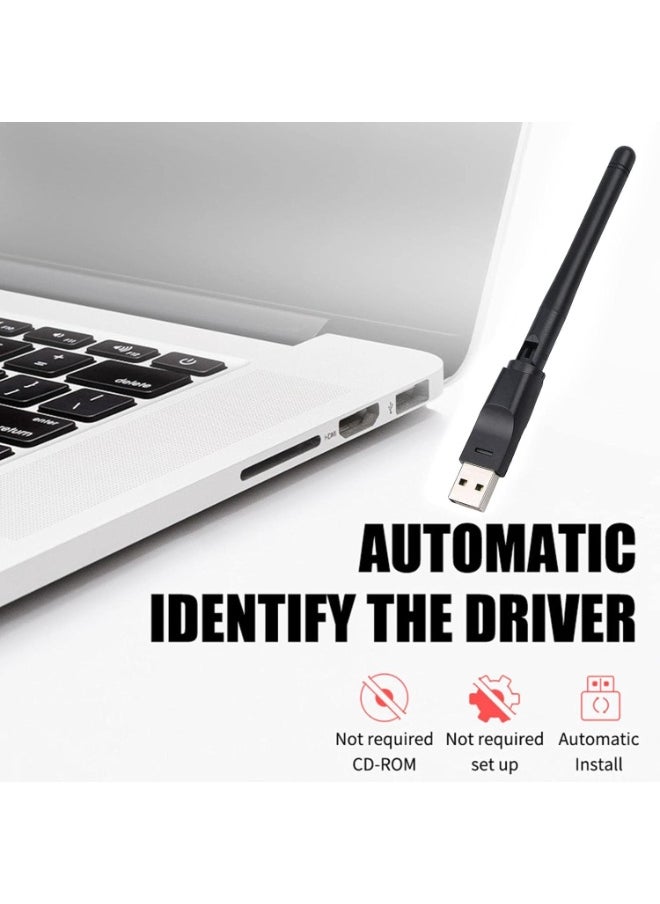 Generic Wireless WiFi Adapter with External Antenna, MT7601 Network Chip, 2dB Noise Rate, High-Speed Data Transfer for PC  - Image 4