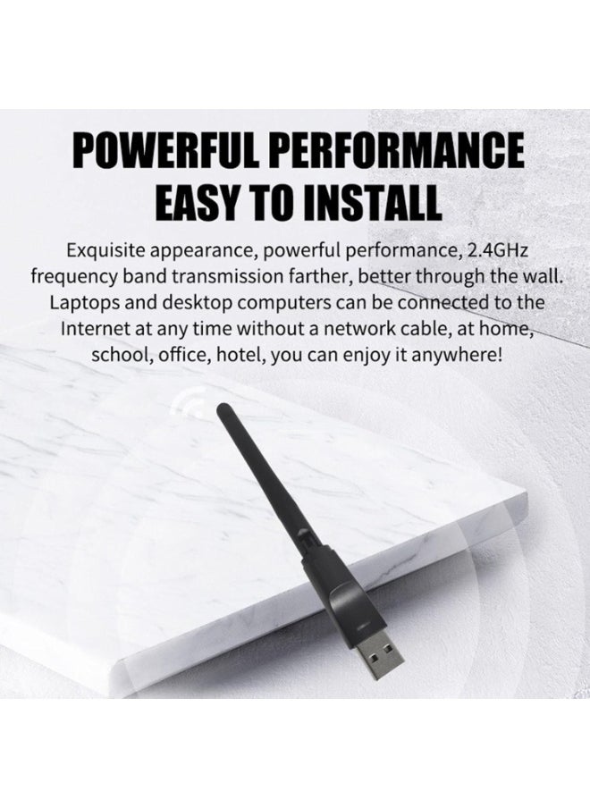 Generic Wireless WiFi Adapter with External Antenna, MT7601 Network Chip, 2dB Noise Rate, High-Speed Data Transfer for PC  - Image 5