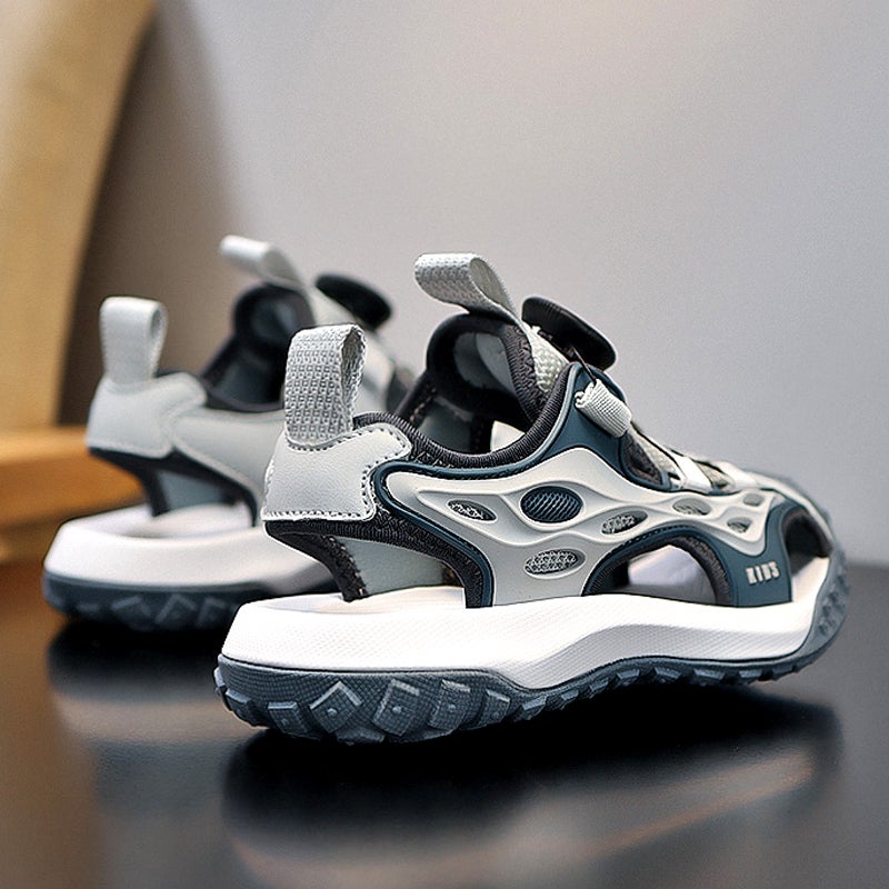 Sandals Boy'S Summer Children'S Sports Beach Shoes Big Boy'S Soft Sole Sandals - Image 4