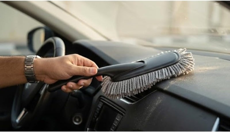 Hasanat Essentials Handheld Microfiber Car Duster and Multi-Purpose Cleaning Brush - Image 1