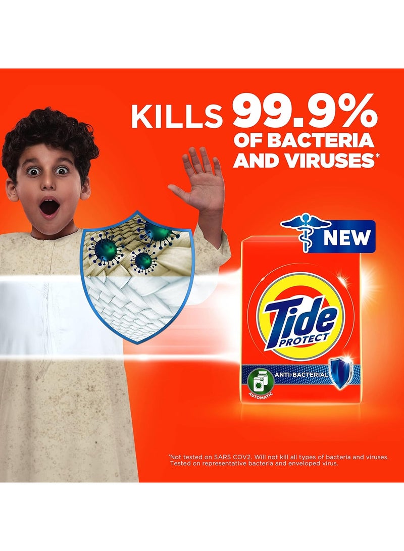 Tide Antibacterial Laundry Detergent Automatic 2.5kg Pack of 2 with Downy Vellay Dew 1L - Image 2