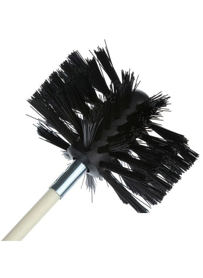Copgge 12 Feet Fireplace Brush Rod Set Chimney Flue Sweep Brush 9 Flexible Nylon Rods & Brush Heads Soot Broom Brush Duct Vent Cleaning Set for Fireplace, Dryer Vent, Cooker Hood… - Image 4