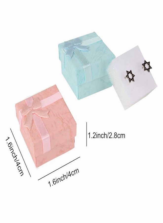 HAMIYELL 24 Pcs Ring Box Small Gift Boxes Sturdy Cardboard Cube Box for Jewelry Pendant 1.6 x 1.6 x 1.2 Inches (Assorted Color) - Image 2