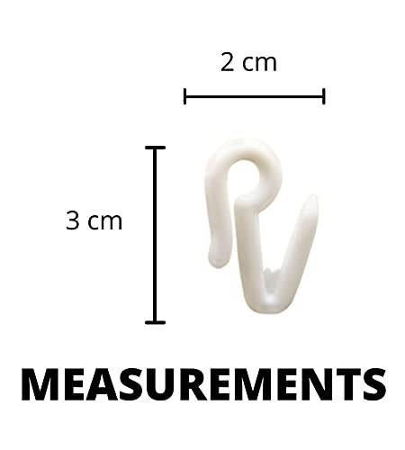FAPBADRI Plastic Hook for Curtain Channel/M Track System - 100 Pieces - Image 2