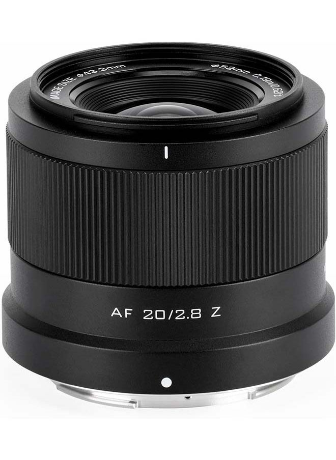 فيلتروكس VILTROX 20 مللي متر F2.8 Z-Mount إطار كامل AF Prime عدسات زاوية واسعة لنيكون Z Mount Z8 Z9 Z6 Z7 Z6 II Z7 II Z5 Z5  - Image 2