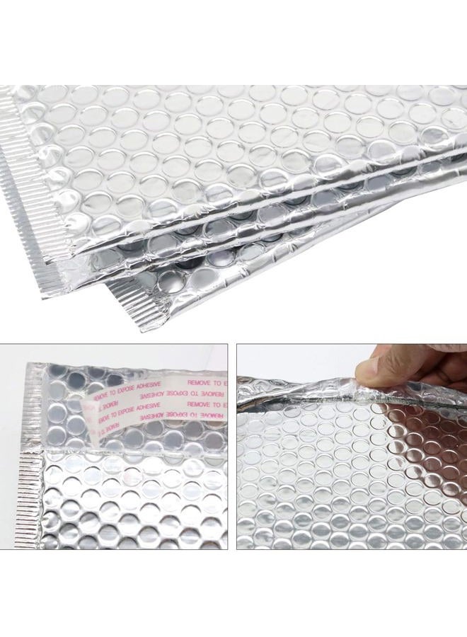 YUENPUN 20 Pack 14 x 11.4 Inch Metallic Bubble Mailers, Silver Padded Mailing Envelopes, Foil Self Seal Padded Envelopes for mailing, packing - Image 4