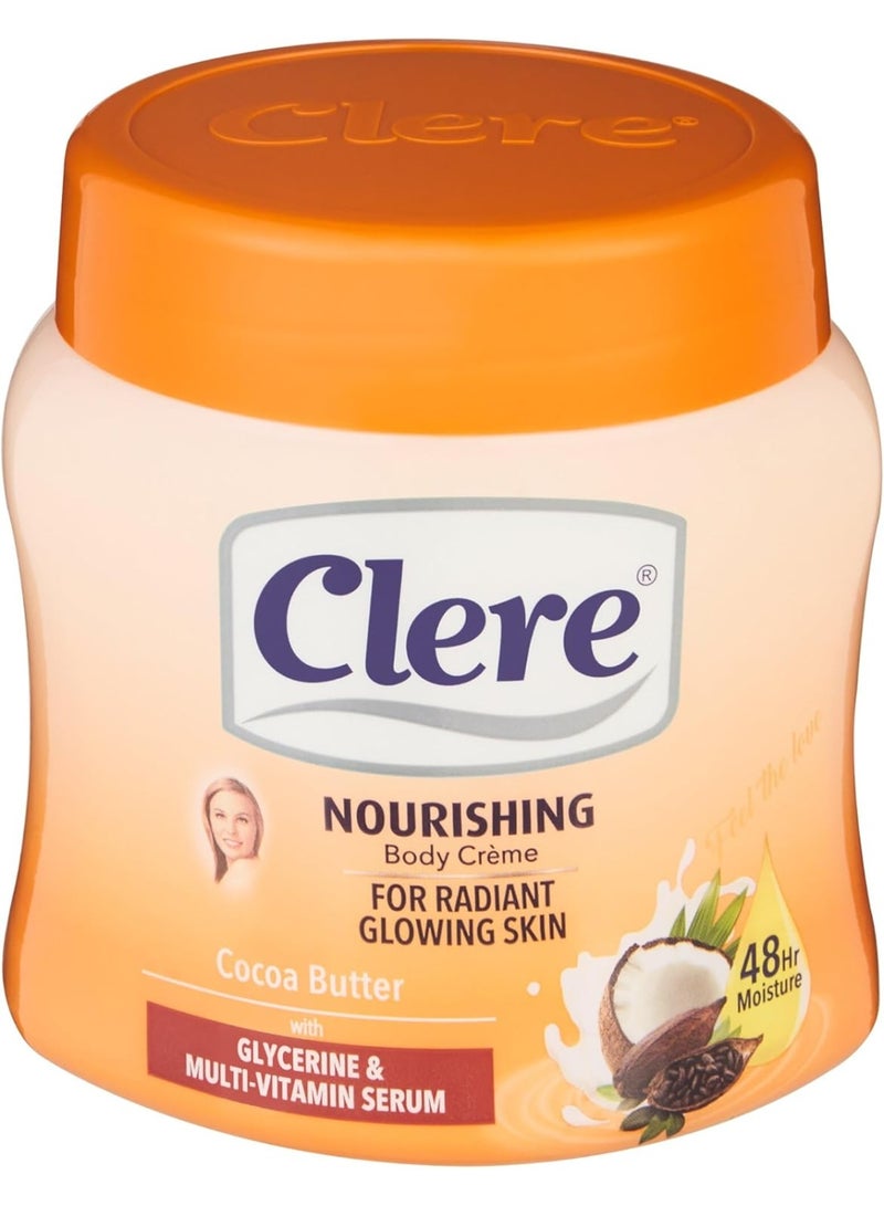 كلير كريم الجسم بزبدة الكاكاو من كلير – ترطيب عميق وتغذية للبشرة | 500 مل 500ملليلتر - Image 1