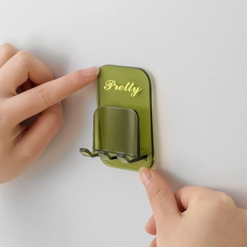 REWOP Adhesive Wall Hooks for Heavy Items Stainless Steel, PVC, ABS Nail Free Seamless Adhesive Non-Trace No Drilling Installation Hanging, Waterproof Screws Wall Hook (Toothbrush Holder Sticker, 5) - Image 4