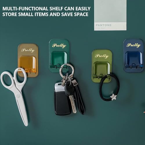 REWOP Adhesive Wall Hooks for Heavy Items Stainless Steel, PVC, ABS Nail Free Seamless Adhesive Non-Trace No Drilling Installation Hanging, Waterproof Screws Wall Hook (Toothbrush Holder Sticker, 5) - Image 5