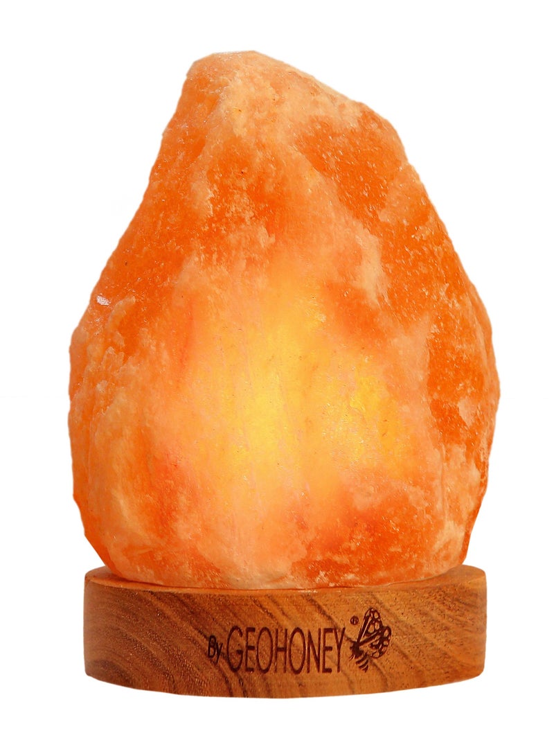Geohoney - Himalayan Salt Lamp with USB Mini Natural Mountain Shape - Image 1