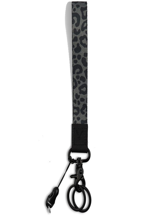 Yiflin Cute Wrist Lanyard for Keys, Keychain, Wallet, Id Holder, Cell Phone, Wristlet Lanyard Key Chain Holder（Black Leopard） - Image 1